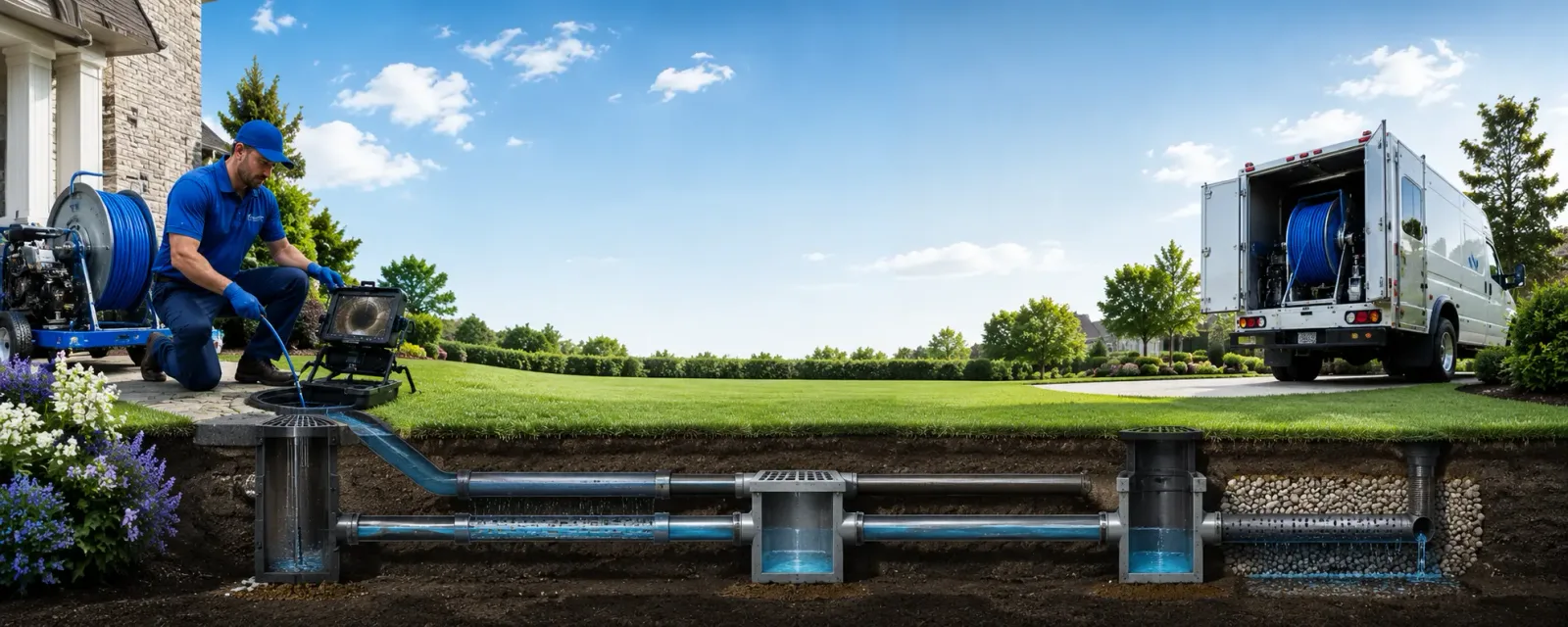 Outdoor drain cleaning information for Kunkle, OH